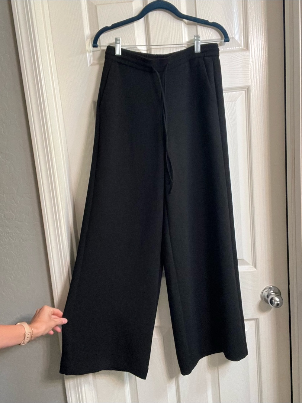A New Day Black Wide Pants with Drawstring - XS work pants